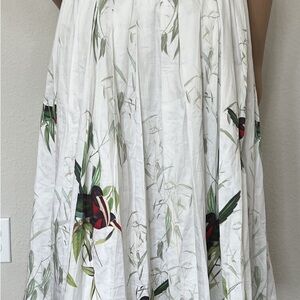 Ted Baker Tutti Frutti Midi Skirt Floral Birds